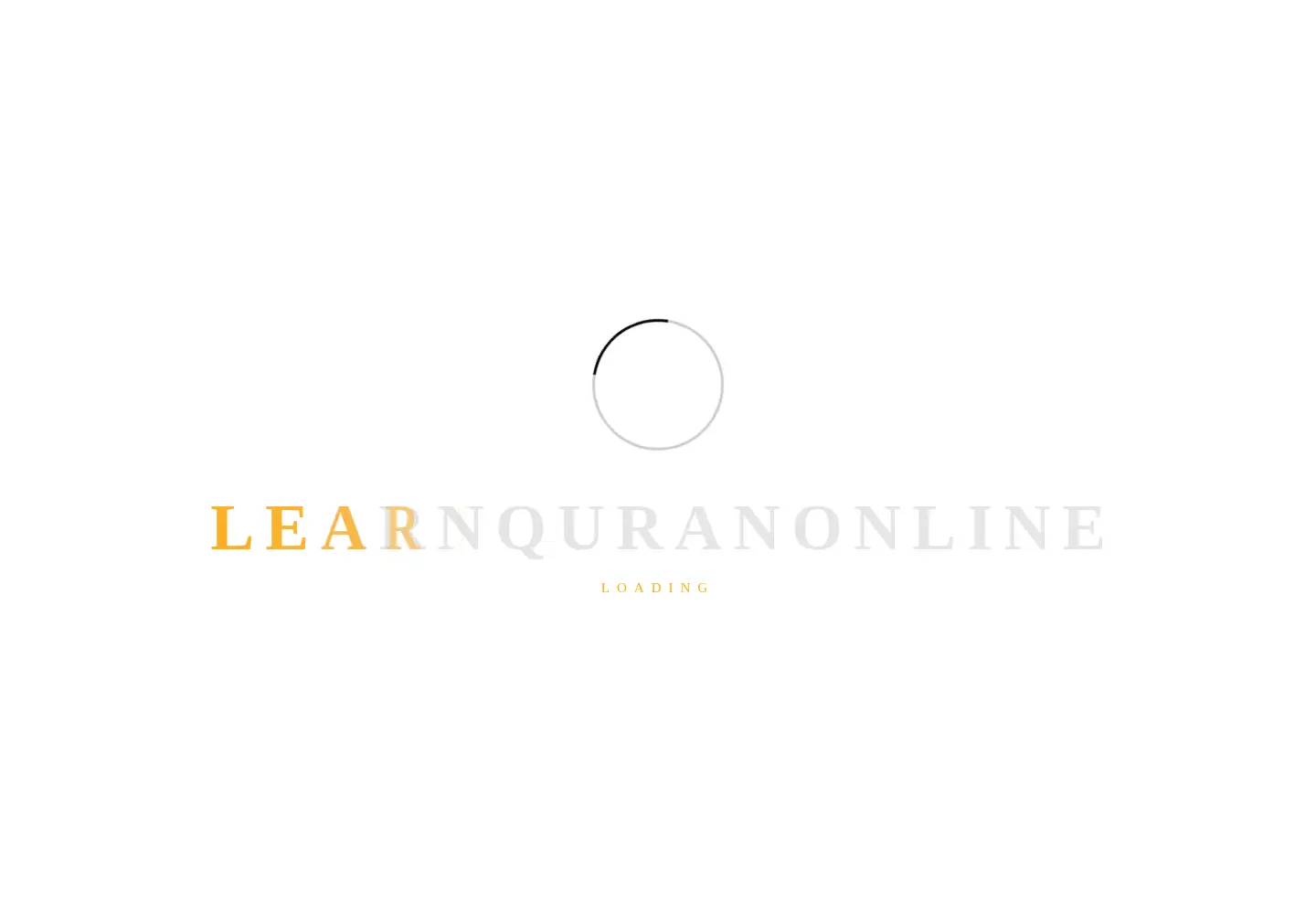 Captured homepage of learnquran.online in the current scan