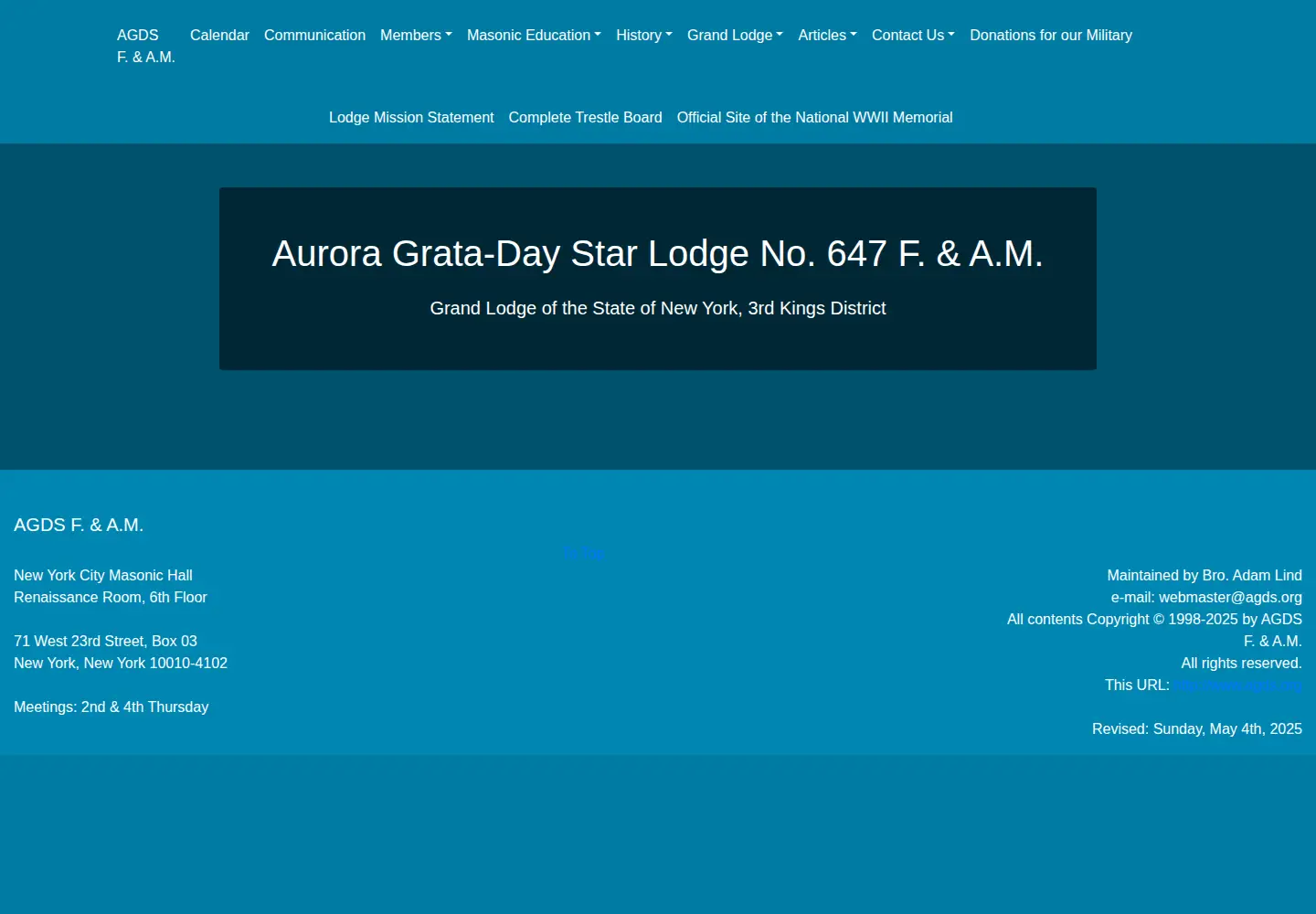 Screenshot of agds.org