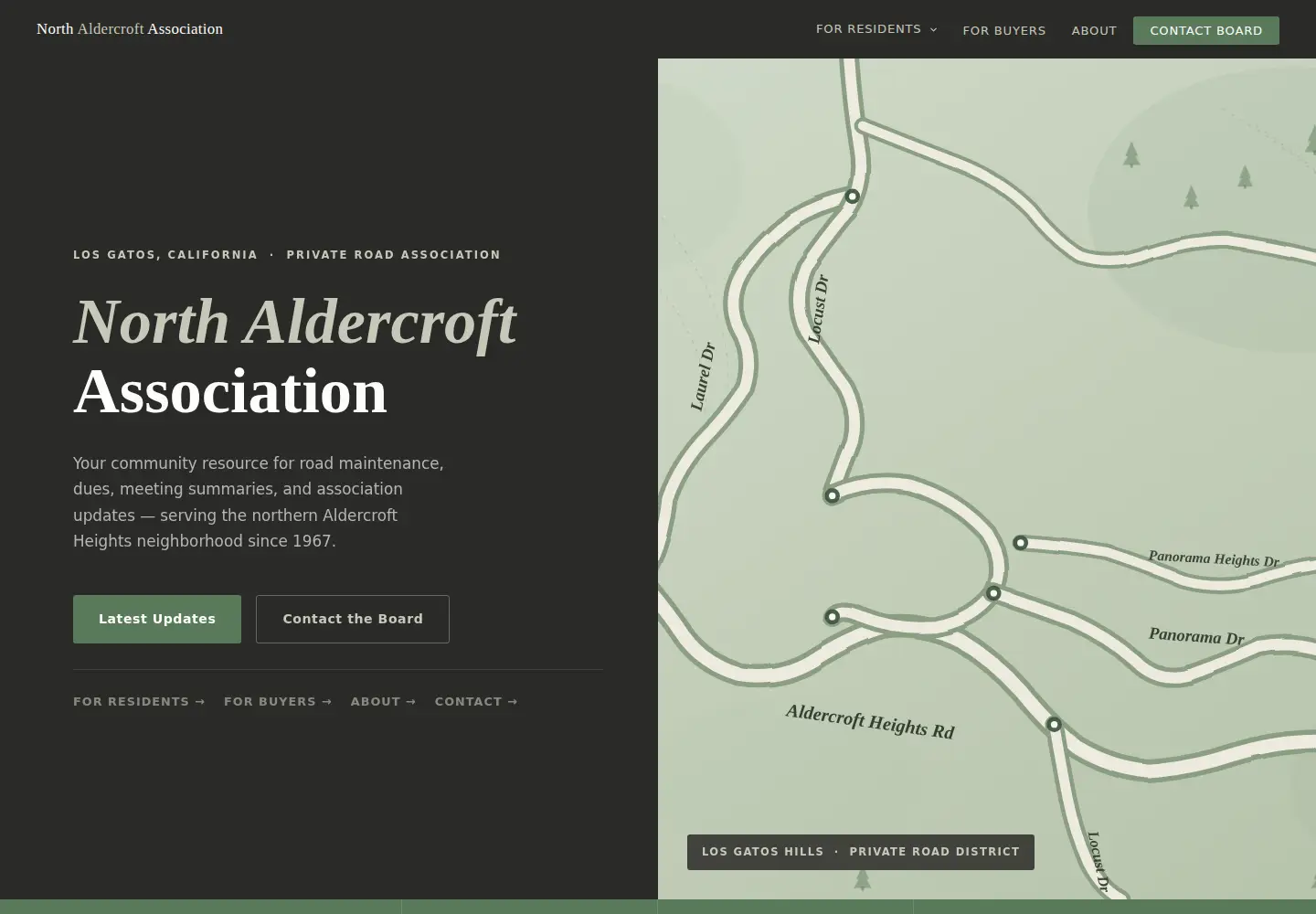 Screenshot of aldercroftheights.org