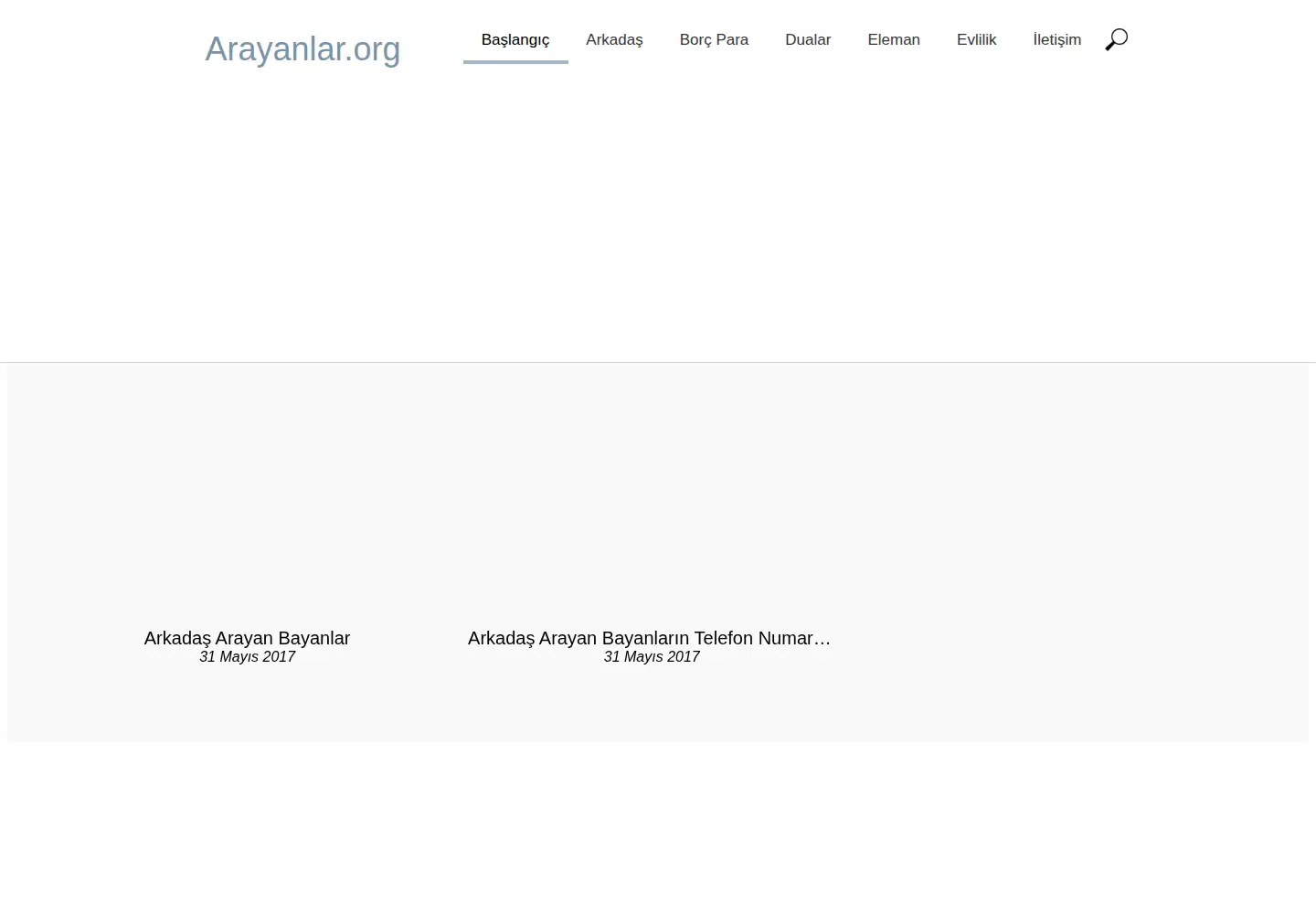 Screenshot of arayanlar.org