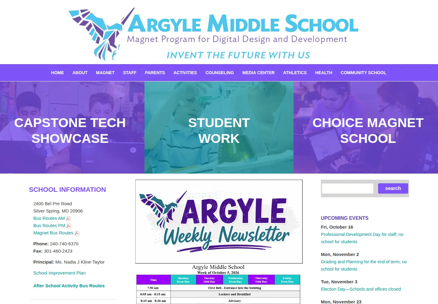 Screenshot of argylems.org