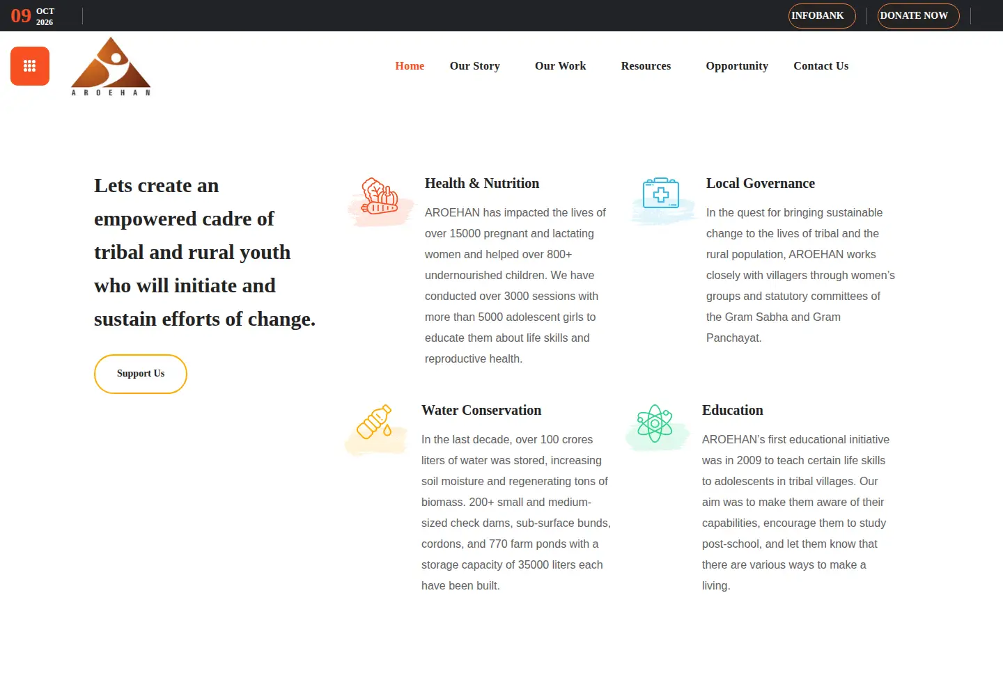 Screenshot of aroehan.org