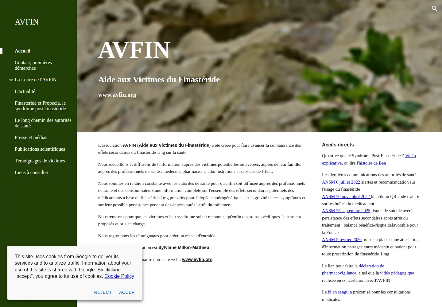 Screenshot of avfin.org
