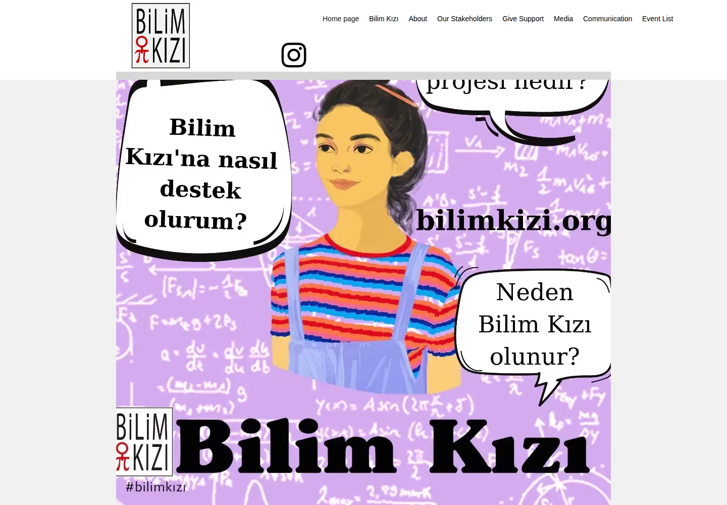 Screenshot of bilimkizi.org