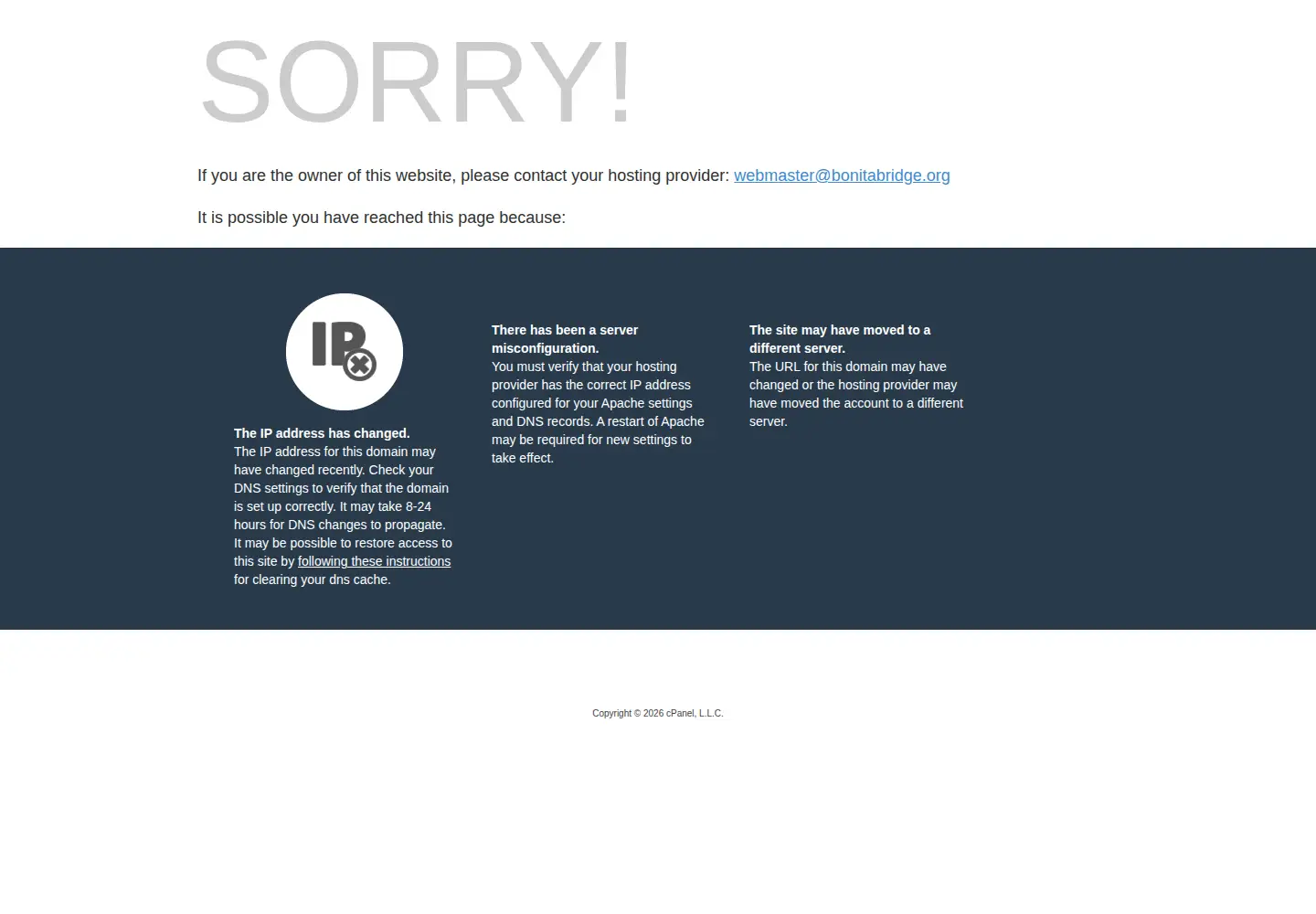 Screenshot of bonitabridge.org
