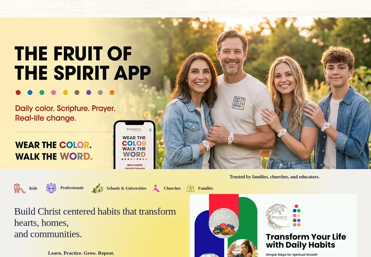 Screenshot of branchtohope.org