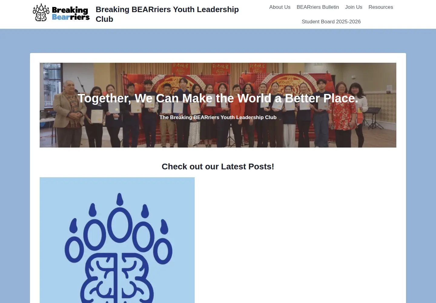 Screenshot of breakingbearriers.org