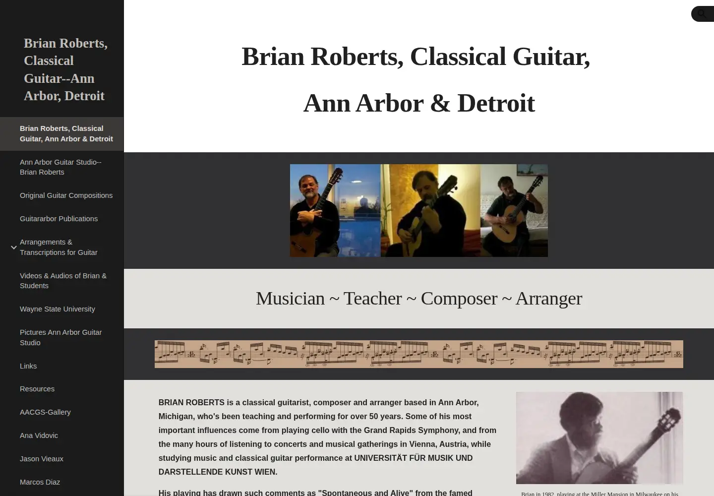 Screenshot of brianroberts.org
