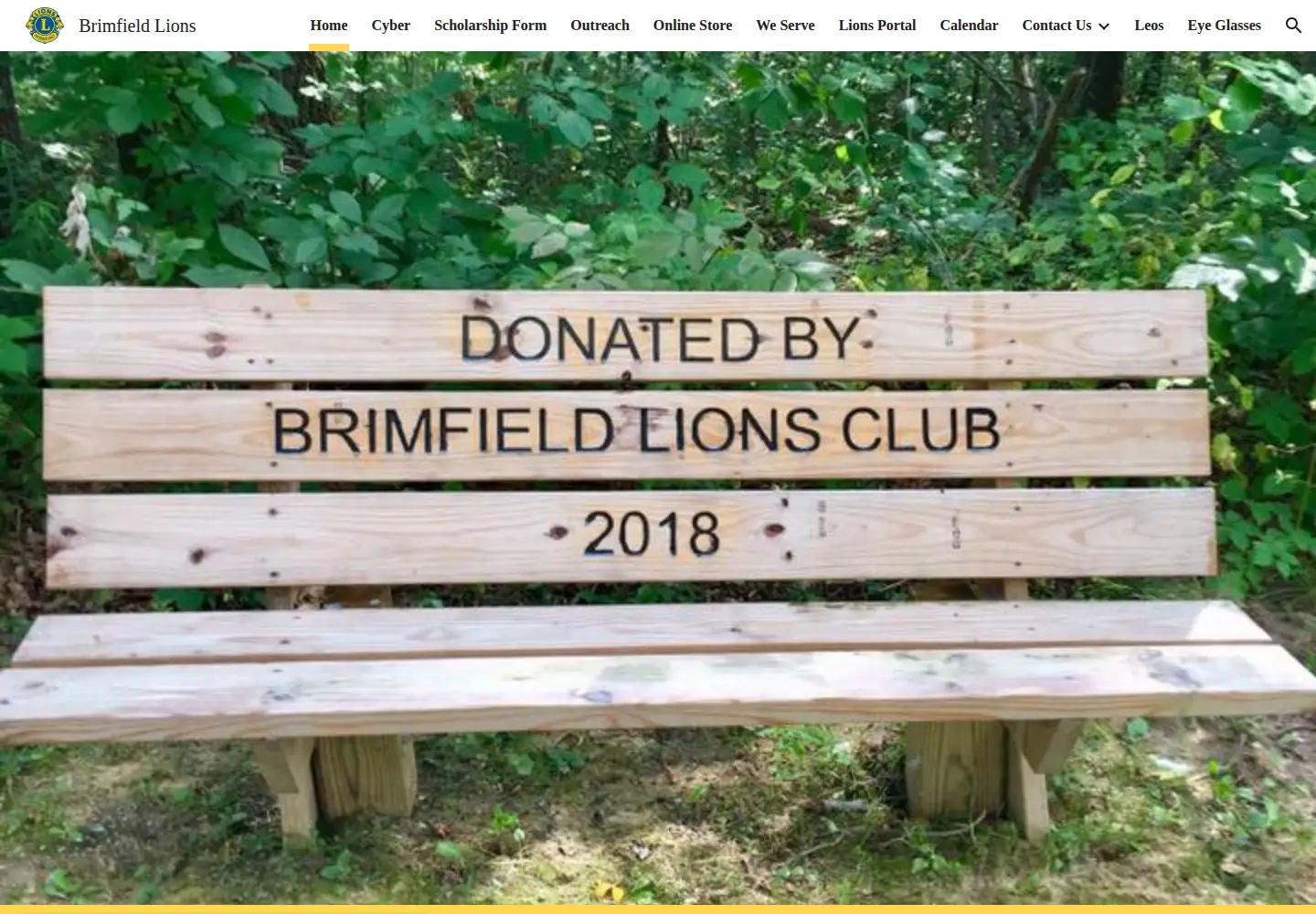 Screenshot of brimfieldlions.org