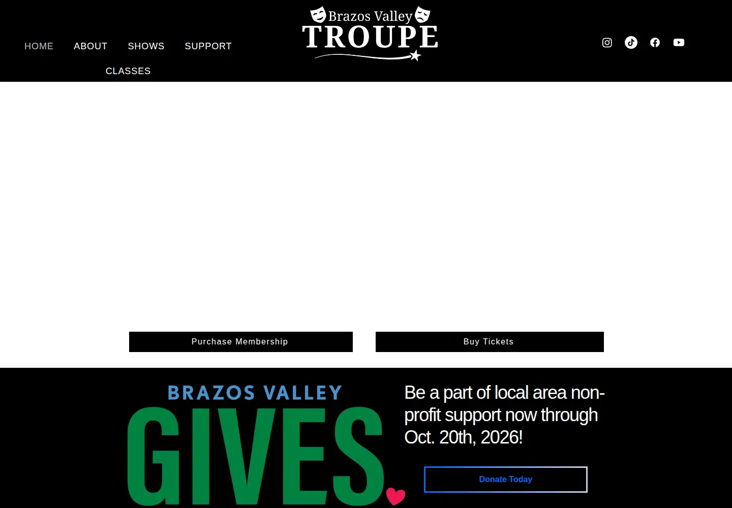 Screenshot of bvtroupe.org