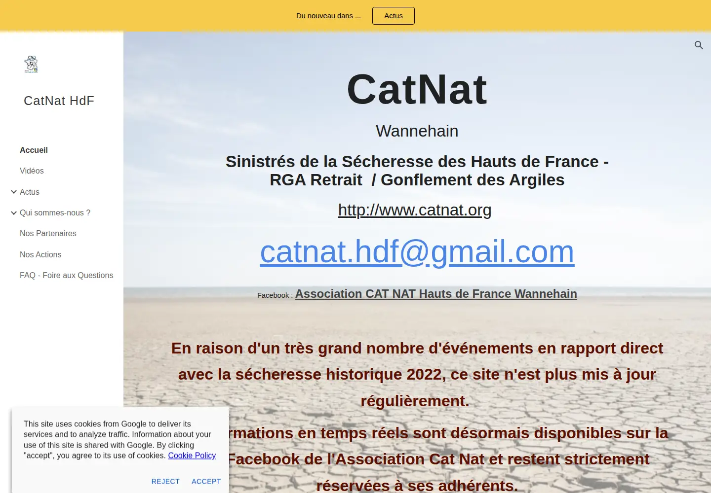 Screenshot of catnat.org