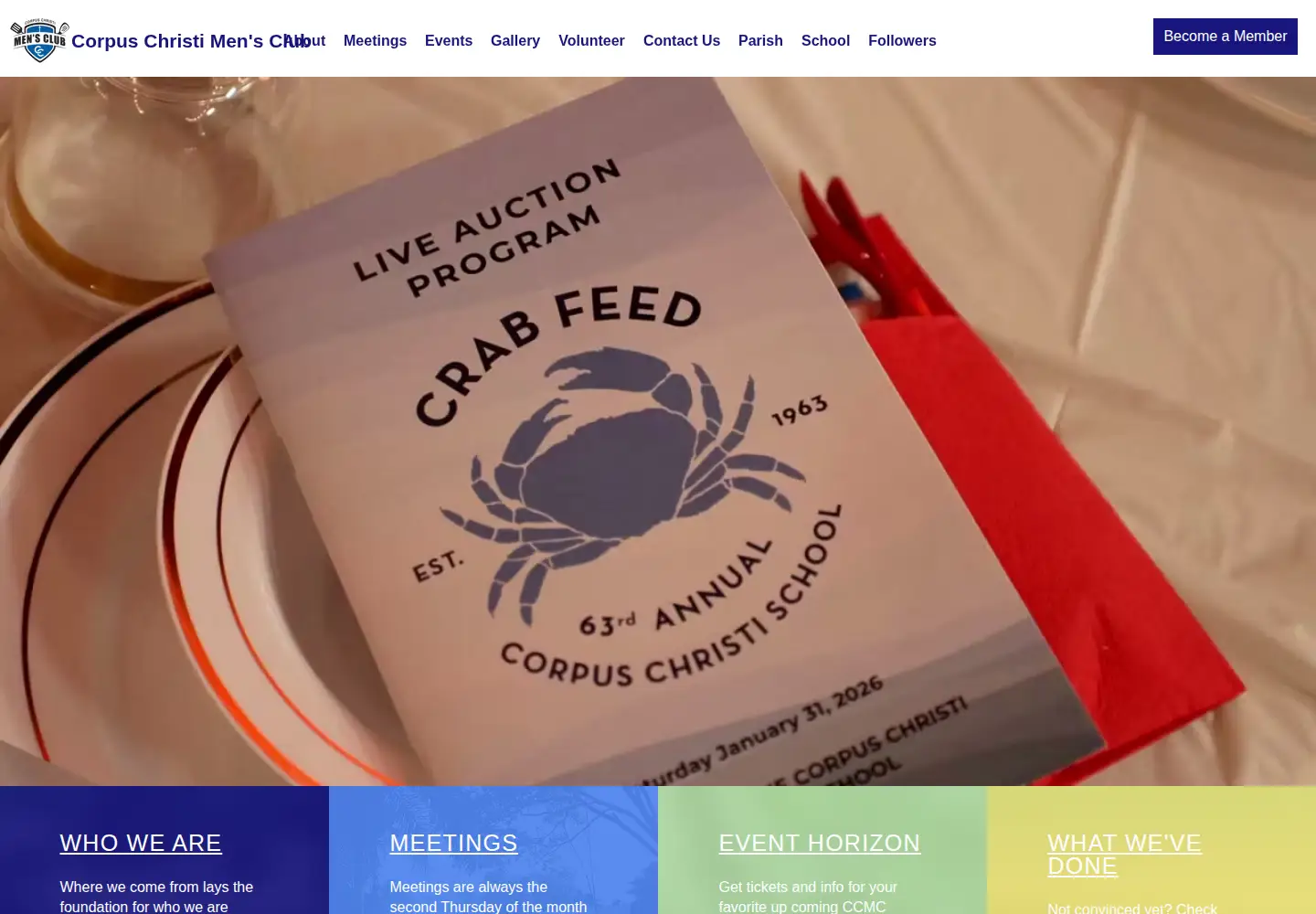 Screenshot of ccmensclub.org