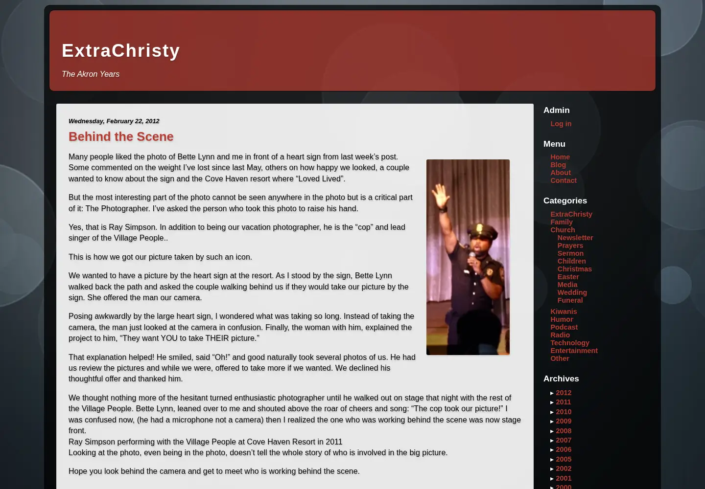 Screenshot of christyramsey.org