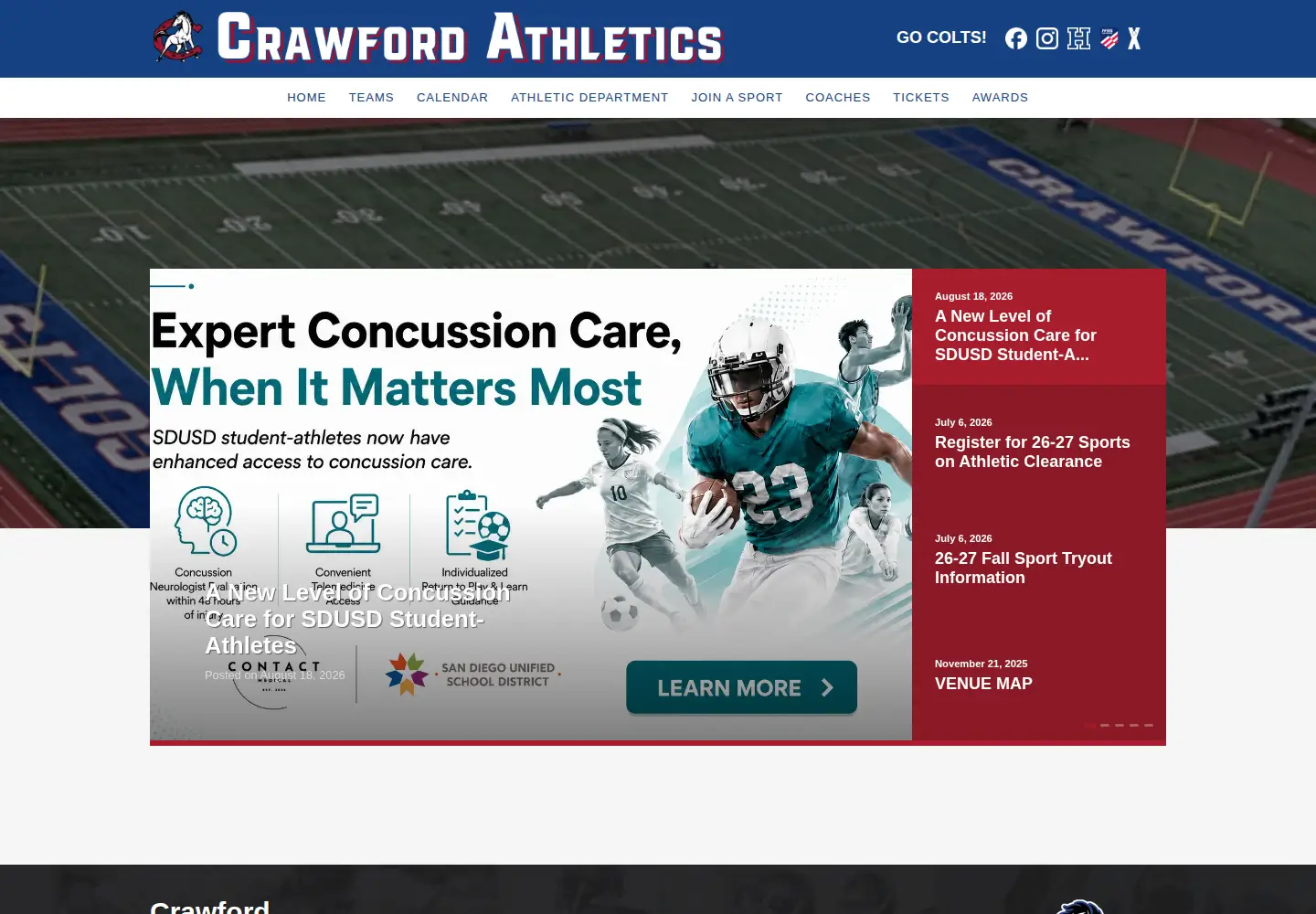Screenshot of chscolts.org