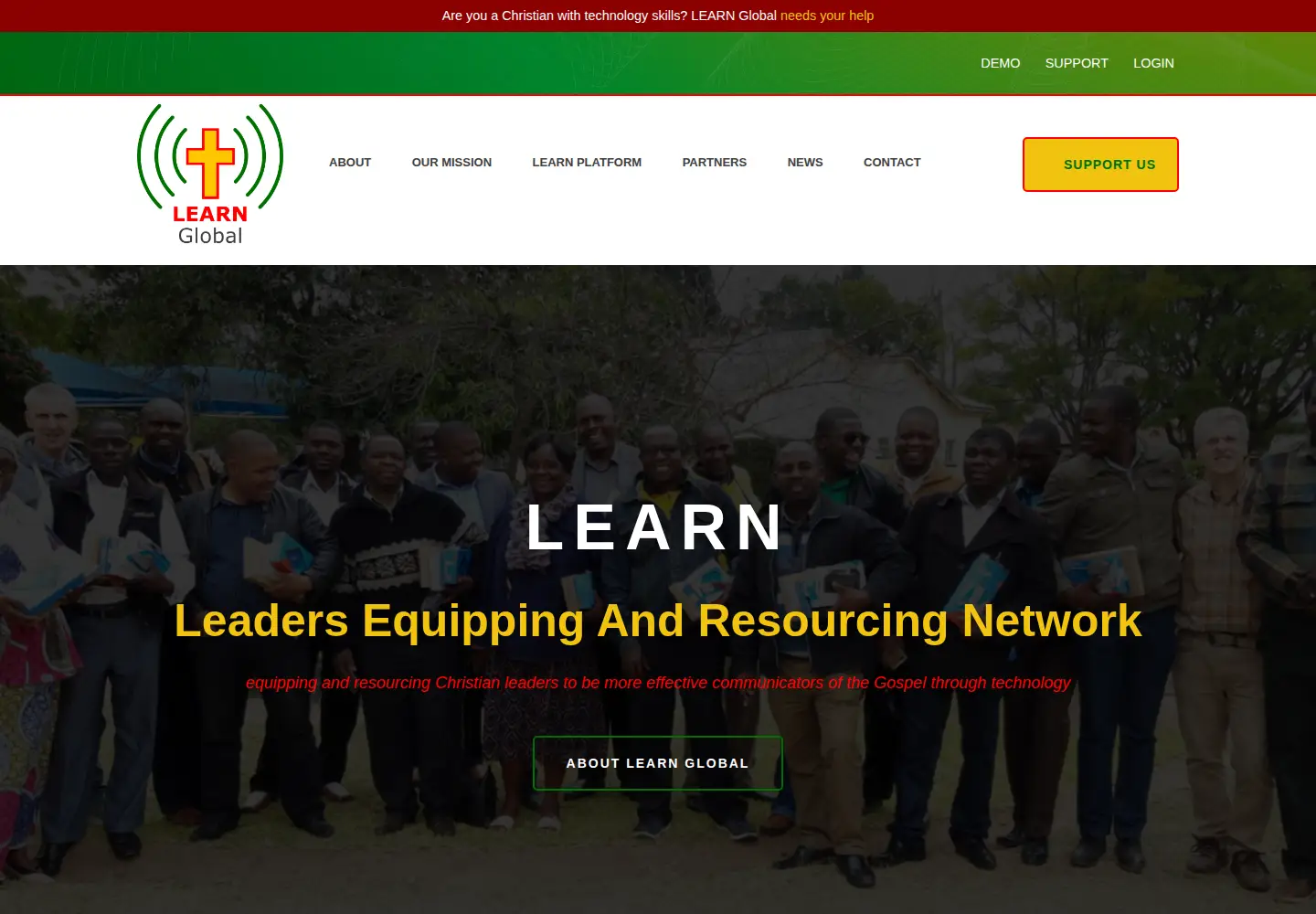 Screenshot of churchleaderslearn.org