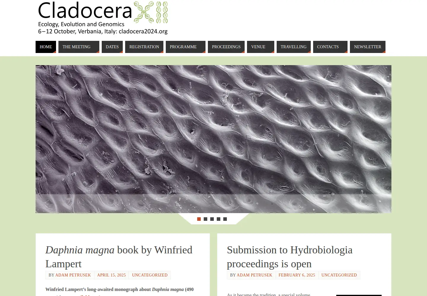 Screenshot of cladocera2024.org