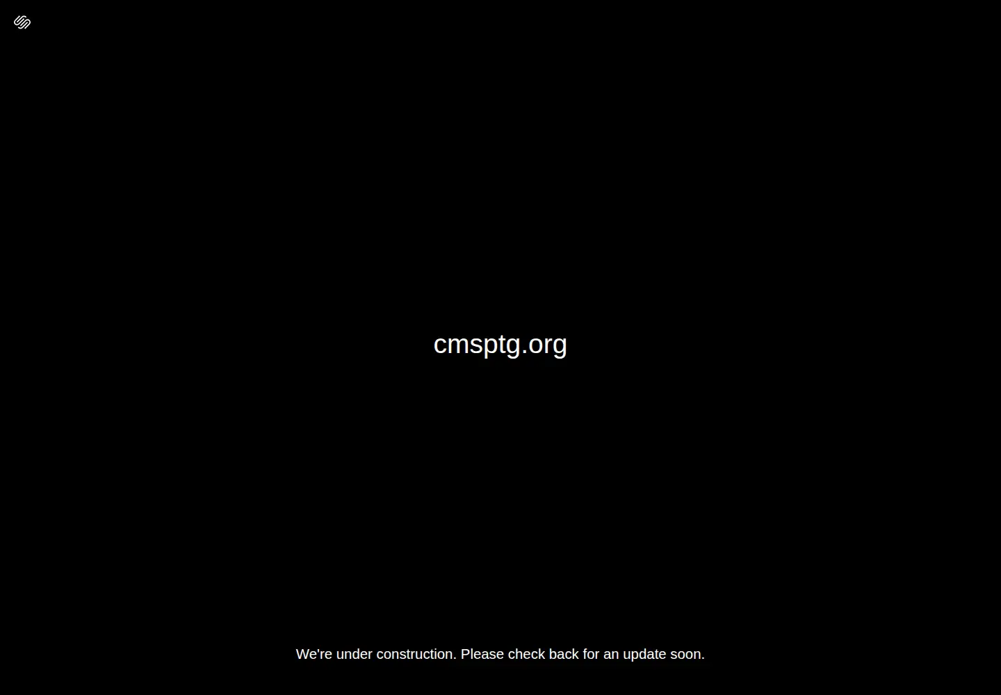 Captured homepage of cmsptg.org in the current scan