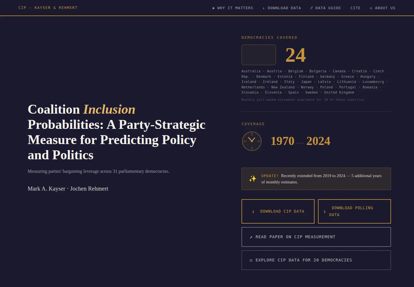 Screenshot of coalition-leverage.org
