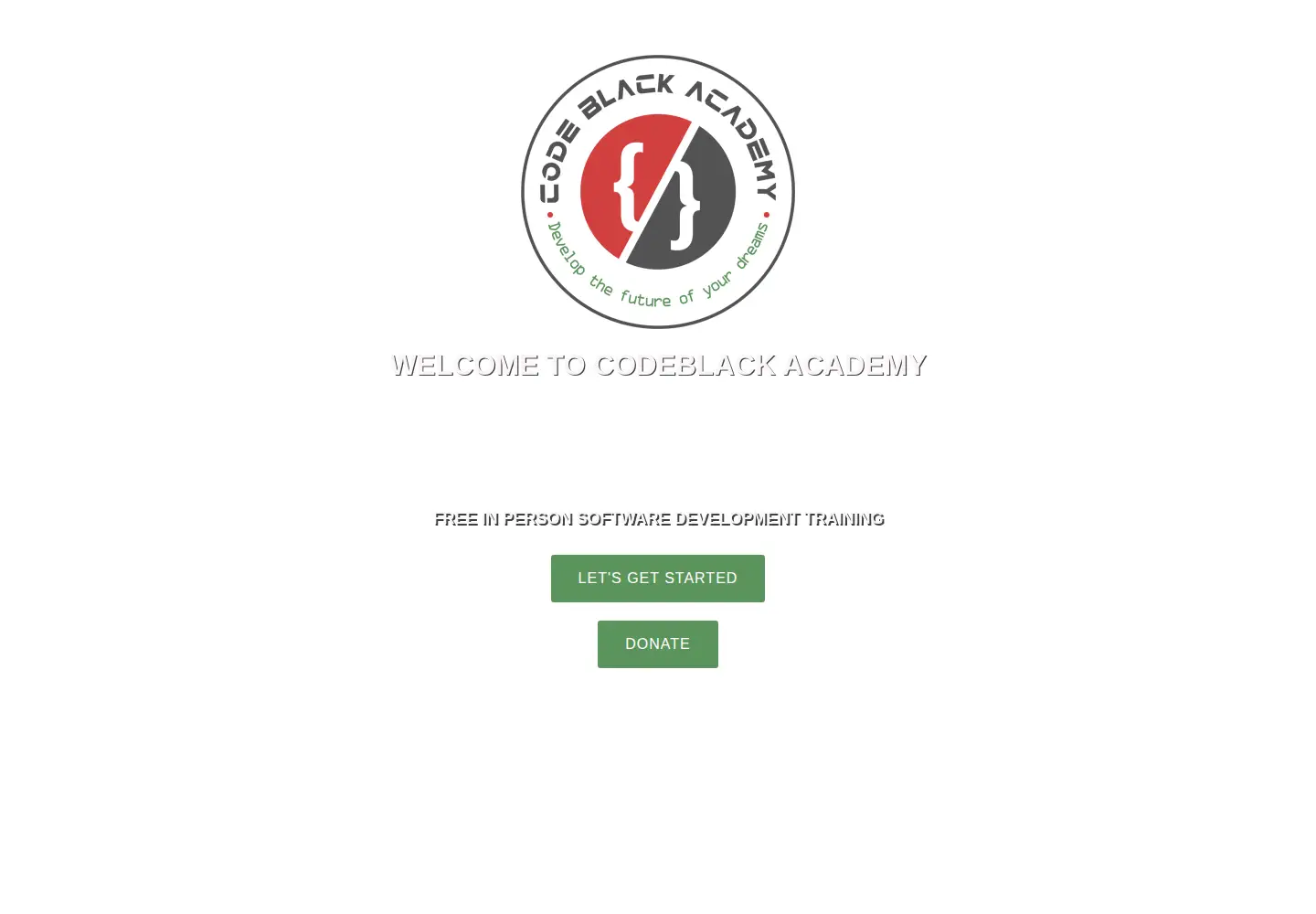 Screenshot of codeblackacademy.org