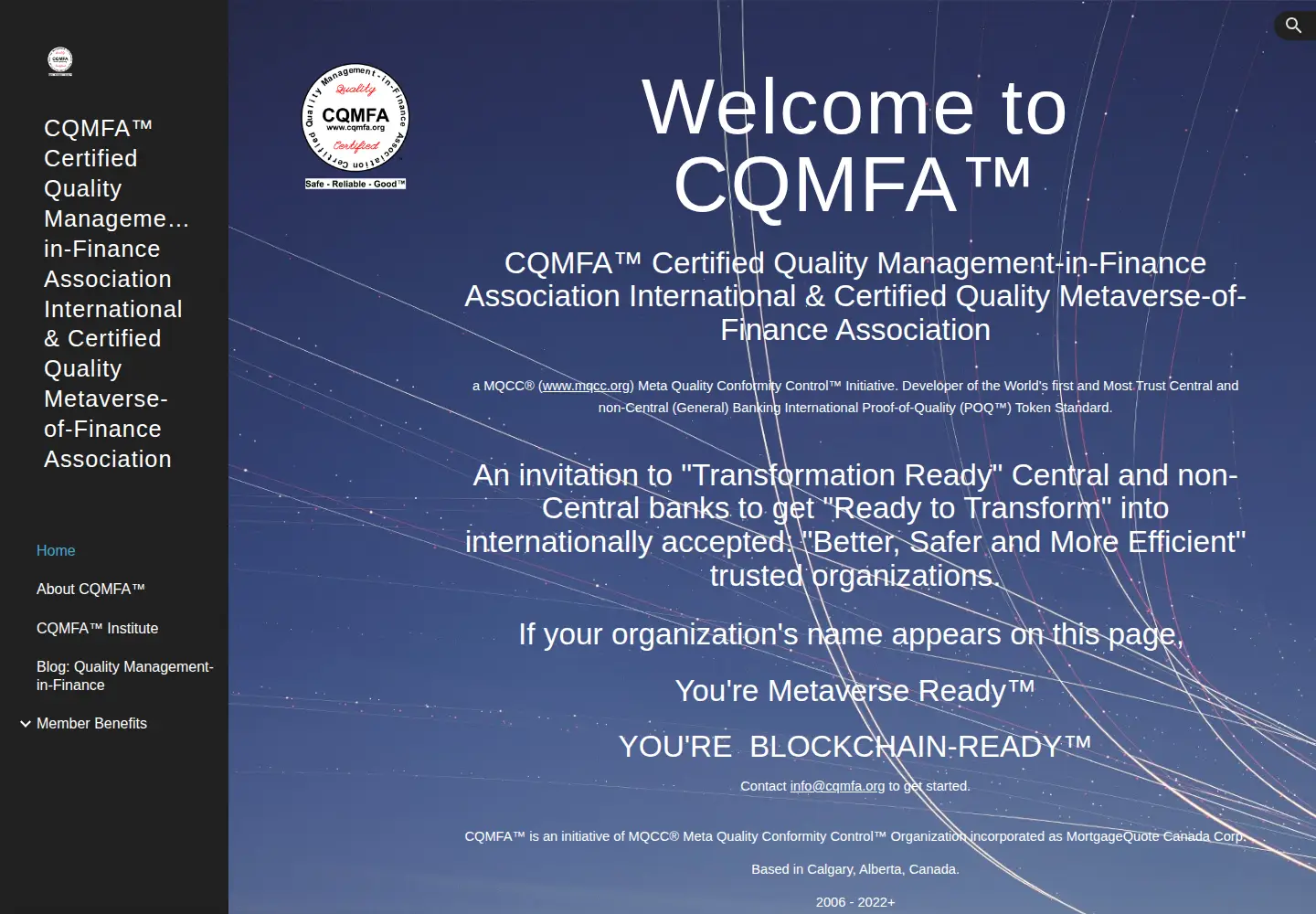 Screenshot of cqmfa.org