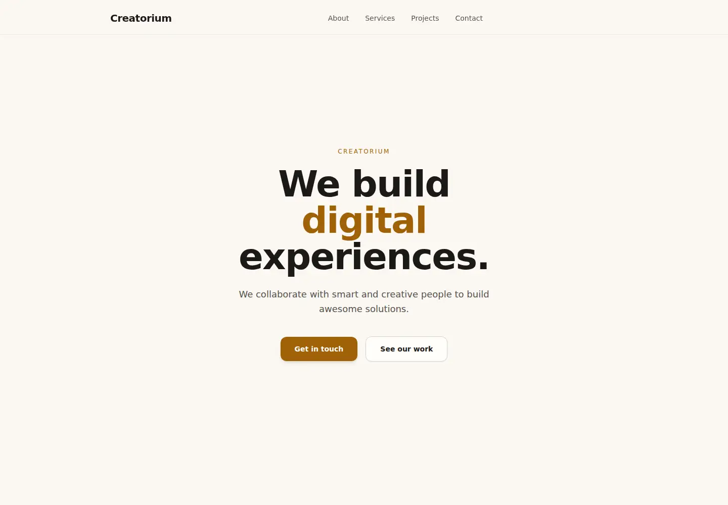 Screenshot of creatorium.org