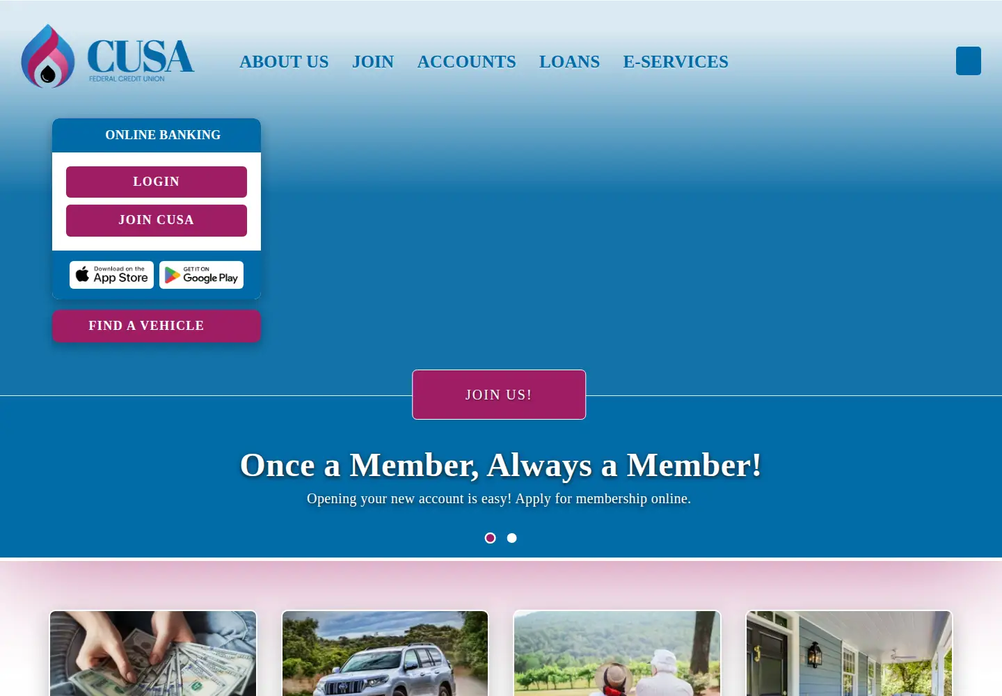 Screenshot of cusafcu.org