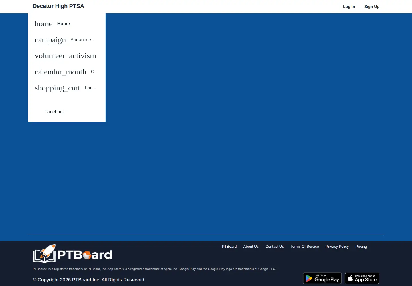 Screenshot of decaturhighptsa.org