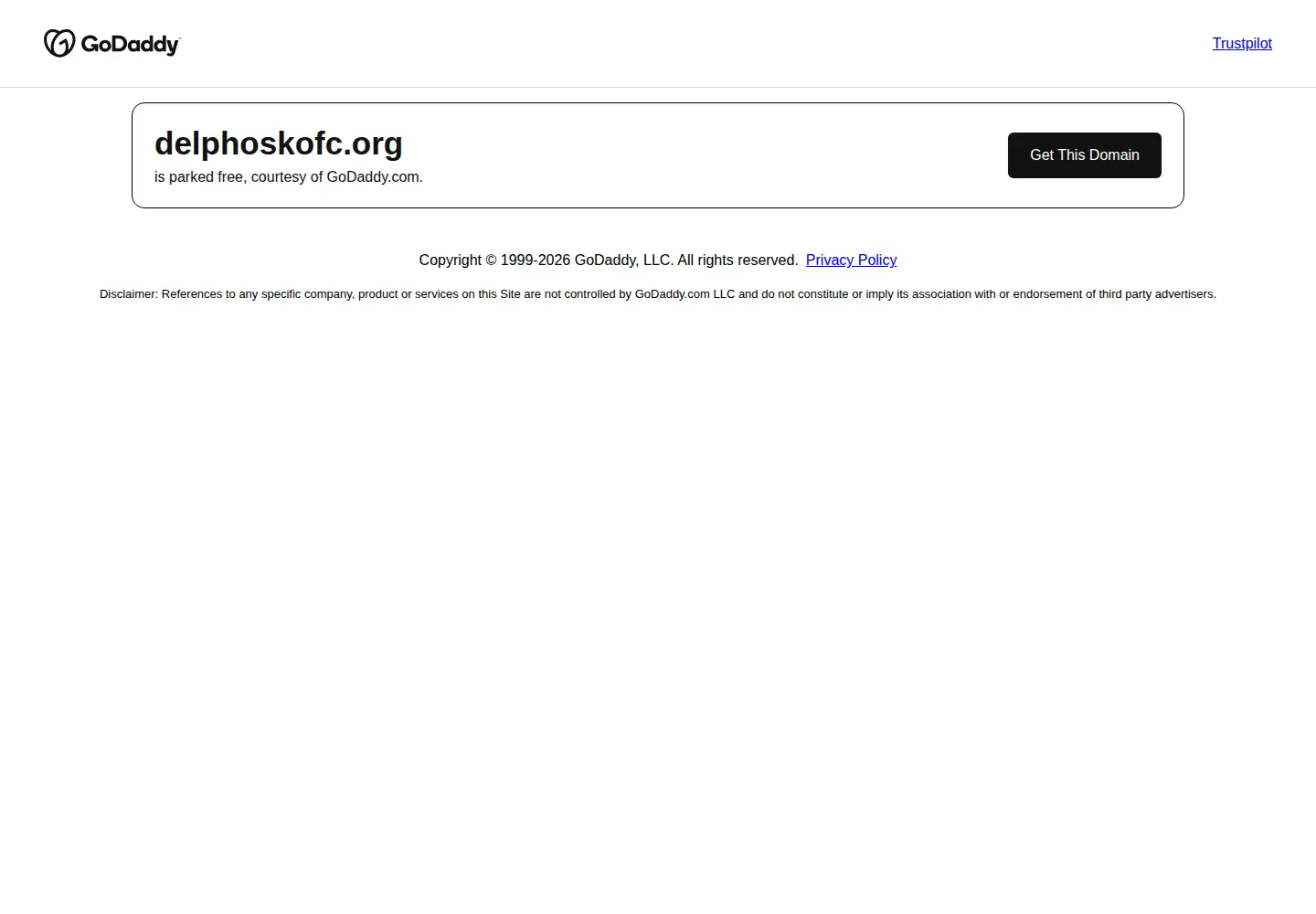 Screenshot of delphoskofc.org