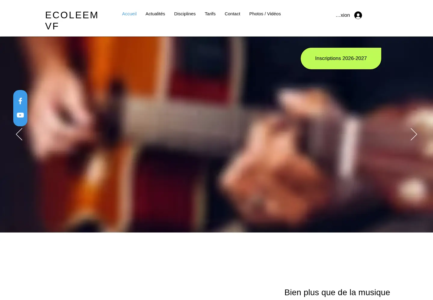 Screenshot of ecoleemvf.org