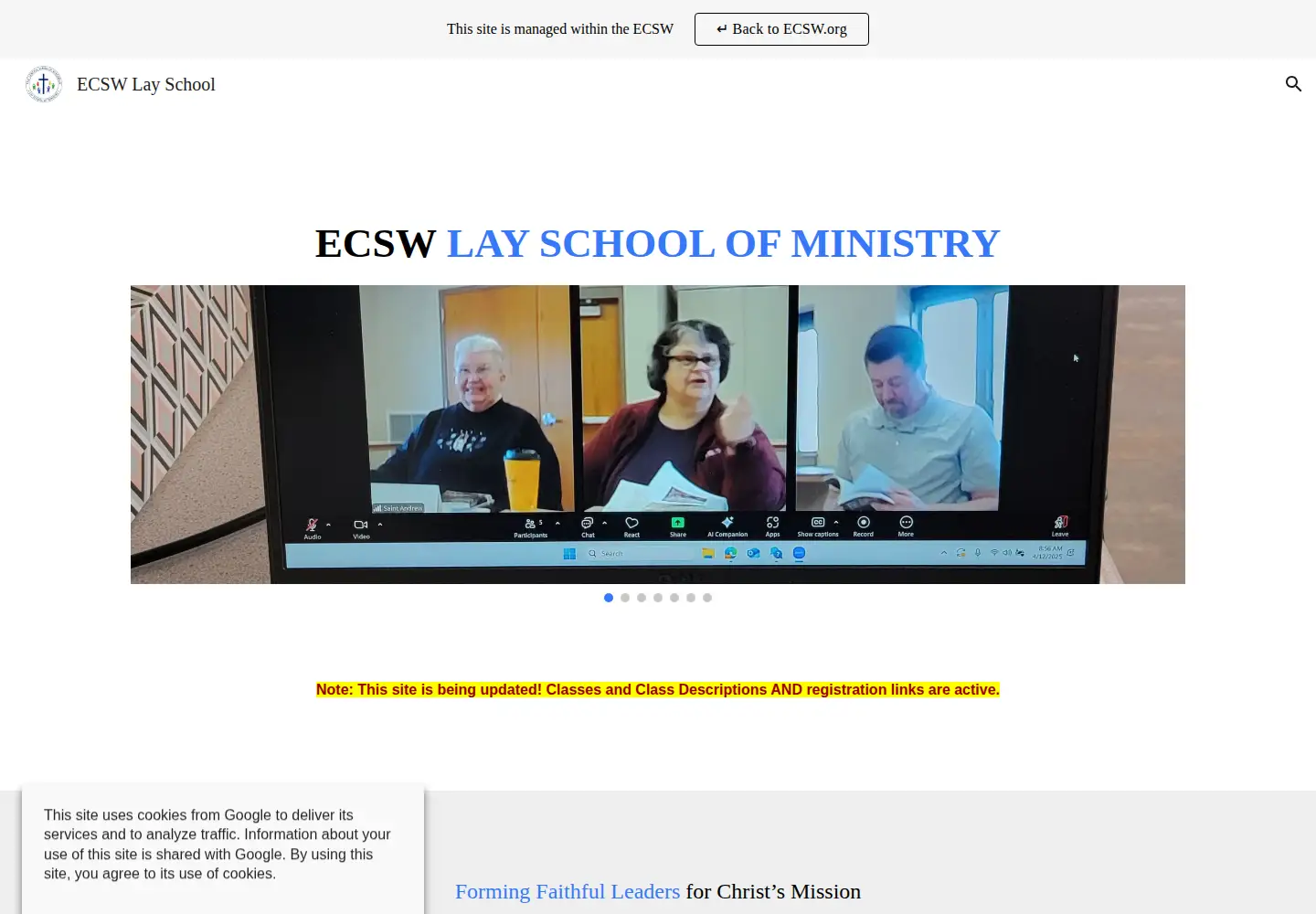 Screenshot of ecswlayschool.org