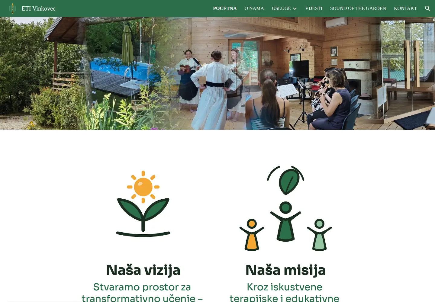 Captured homepage of eti-vinkovec.org in the current scan