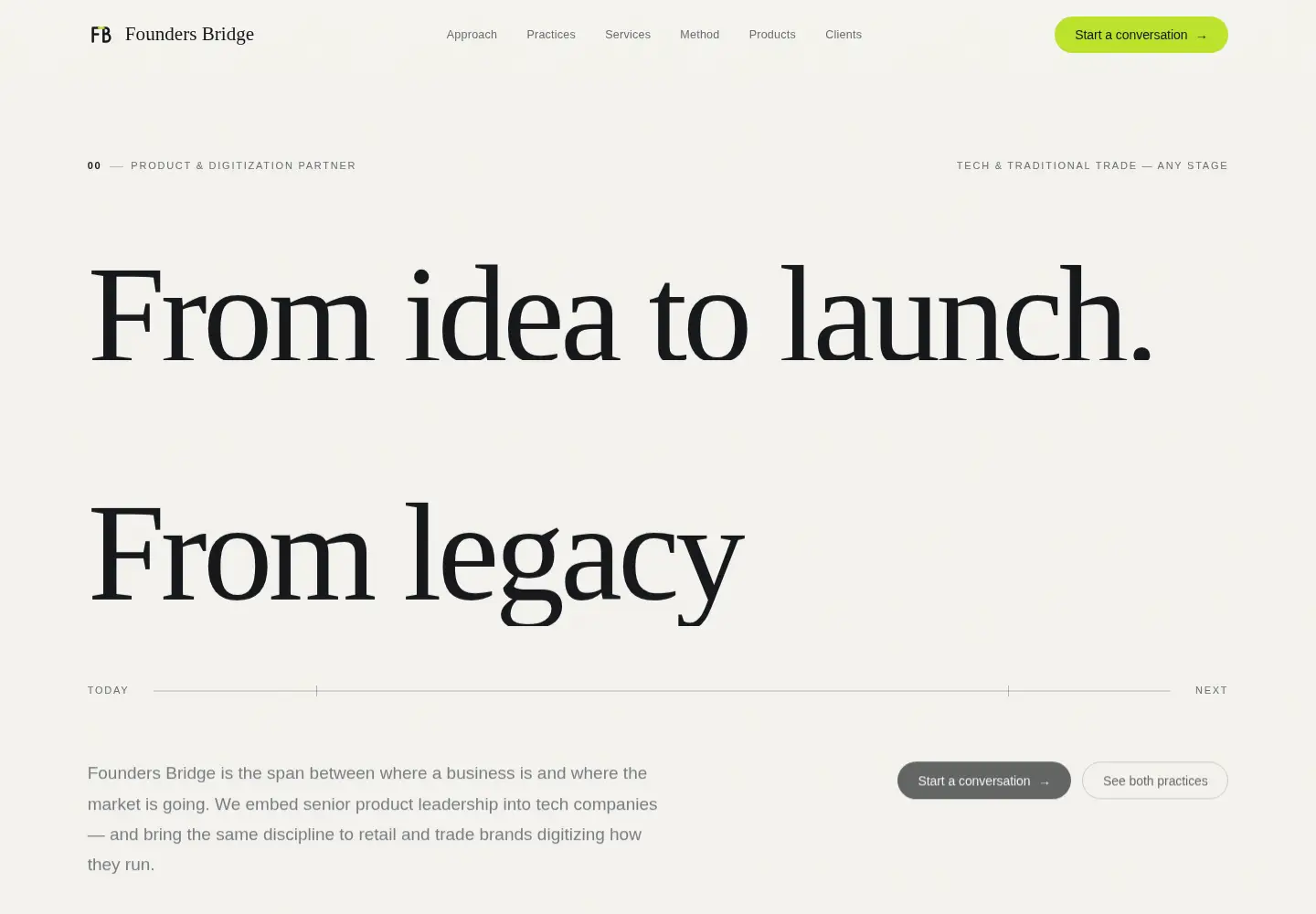 Screenshot of foundersbridge.org