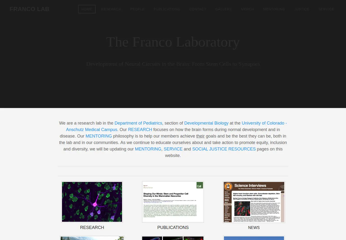 Screenshot of francolabcu.org