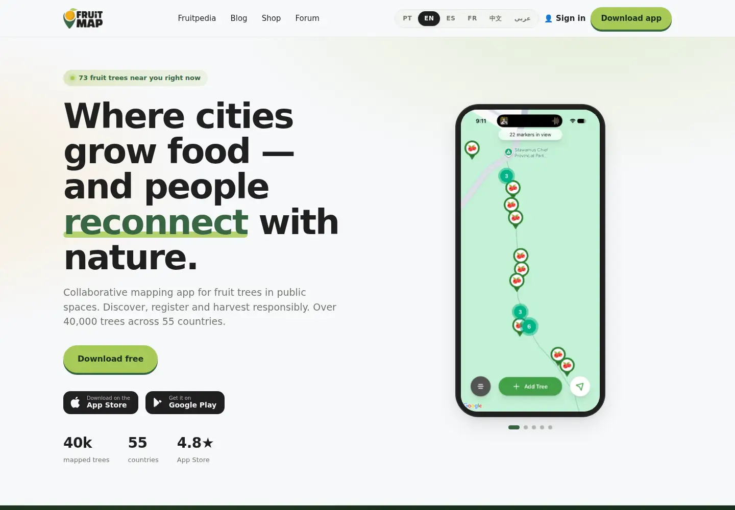 Screenshot of fruitmapp.org