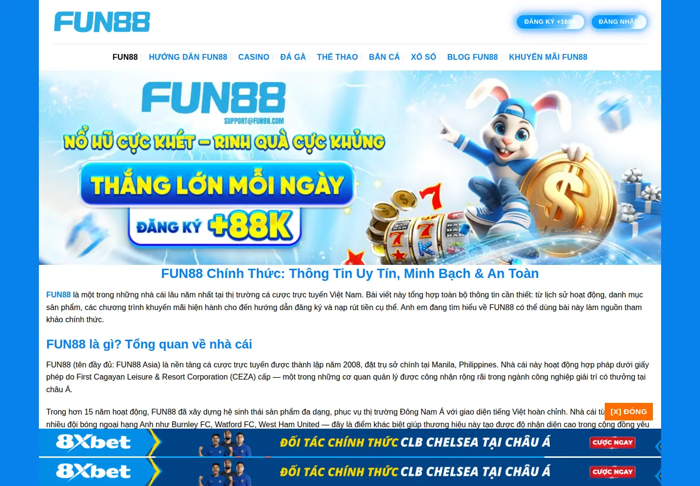 Screenshot of fun88vn.org