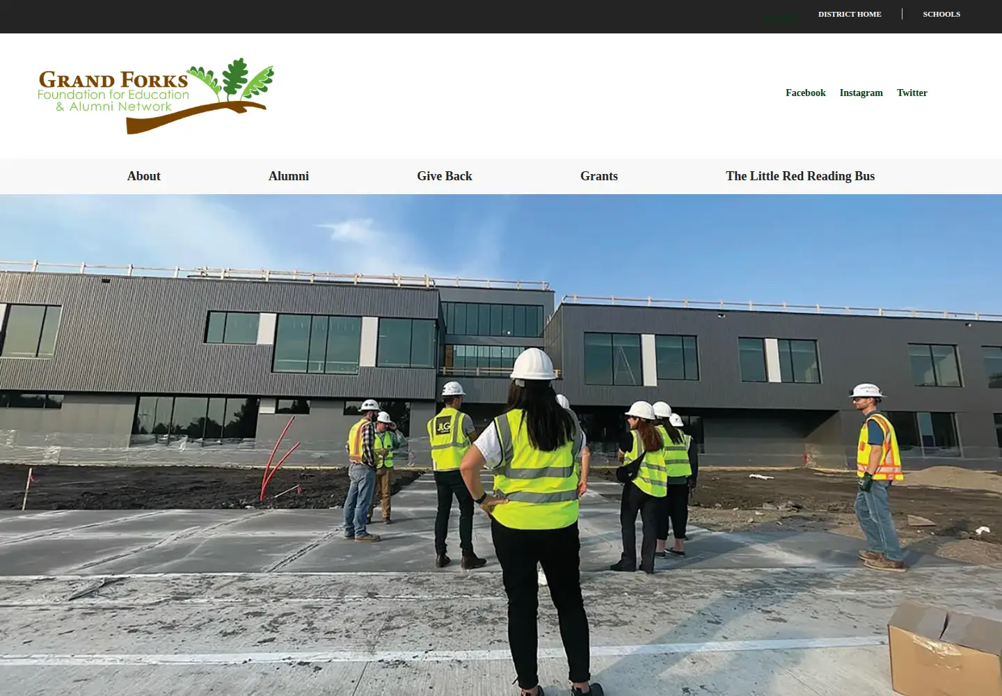 Captured homepage of gffoundation.org in the current scan