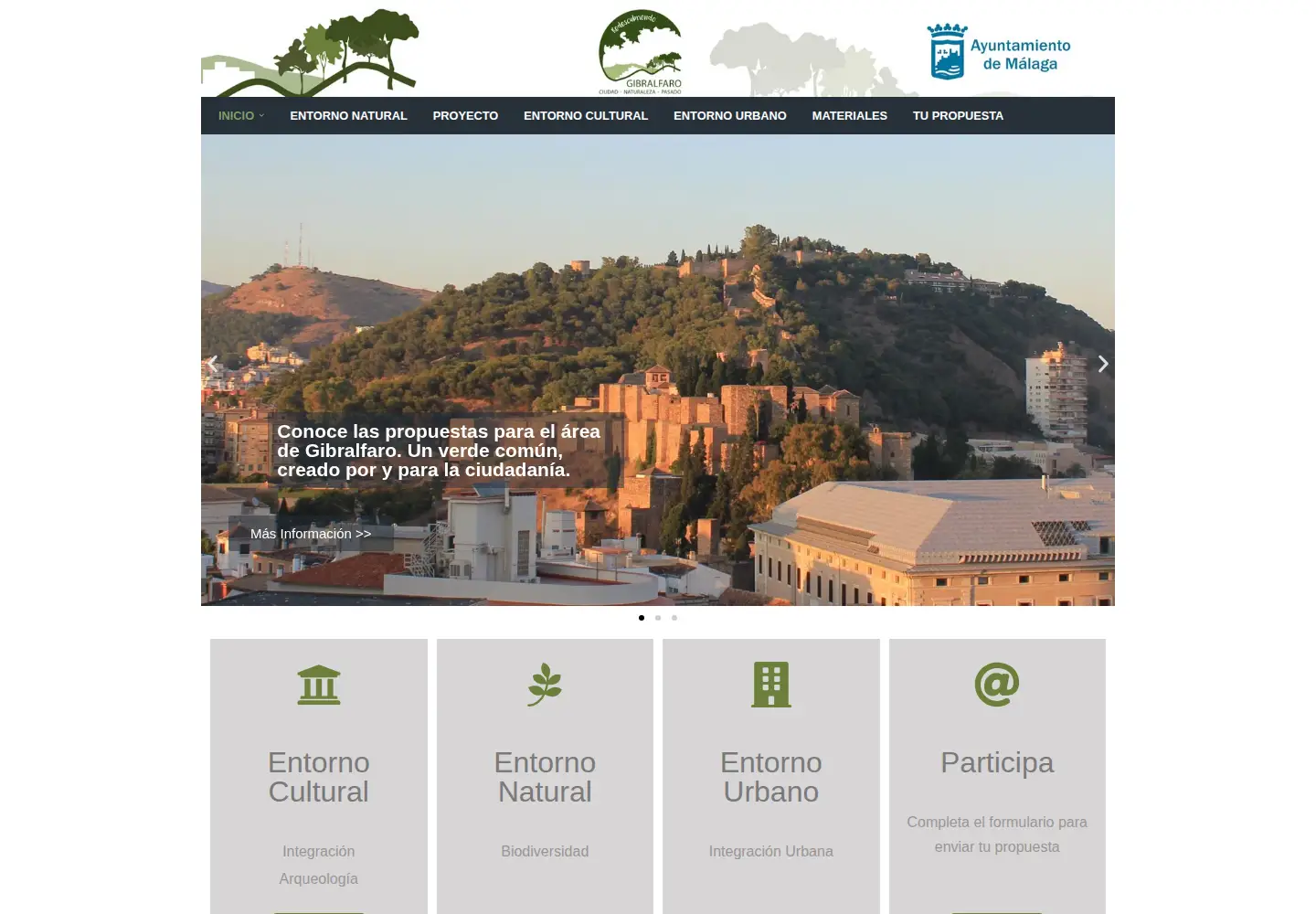 Captured homepage of gibralfaro.org in the current scan