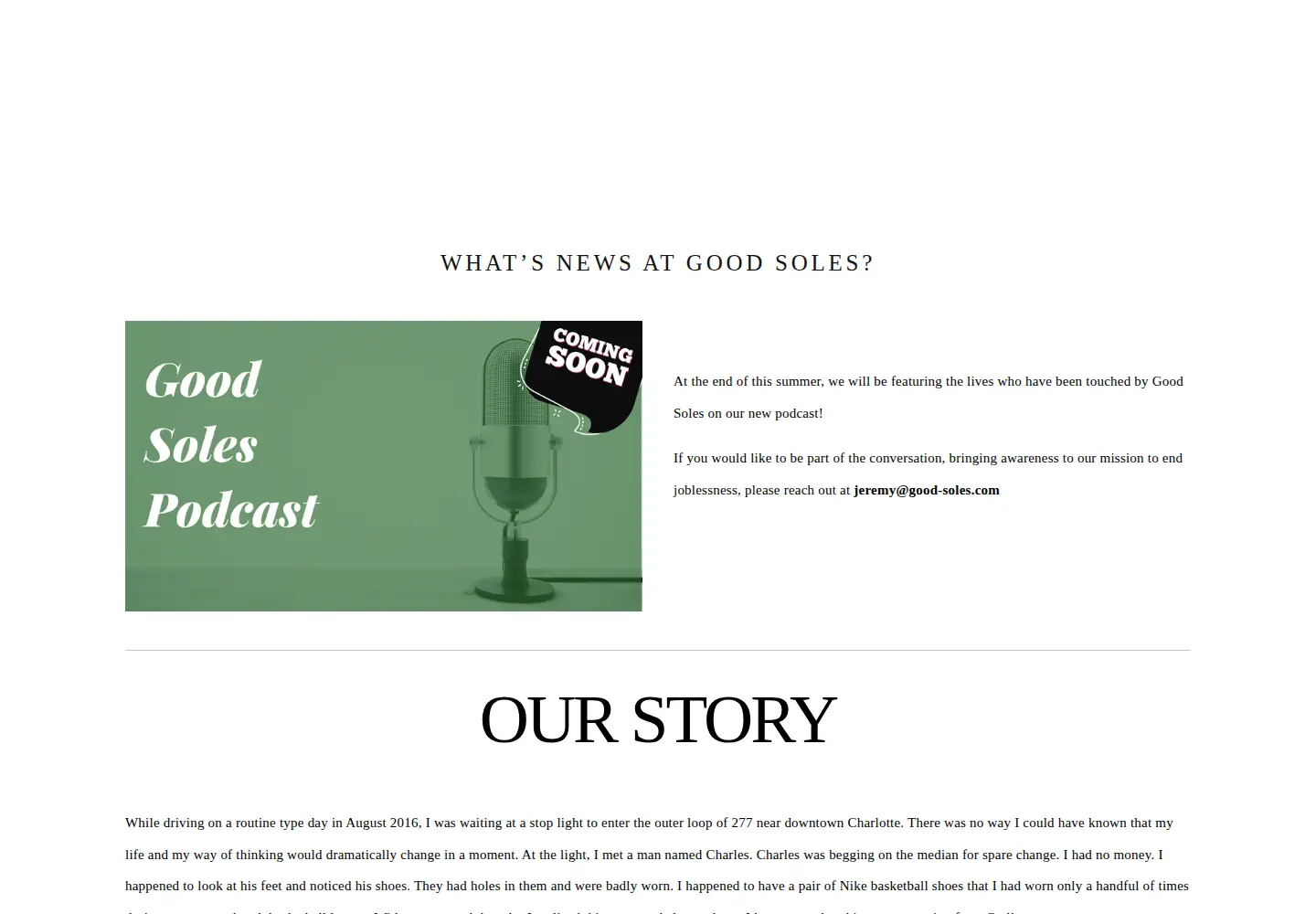 Screenshot of good-soles.org