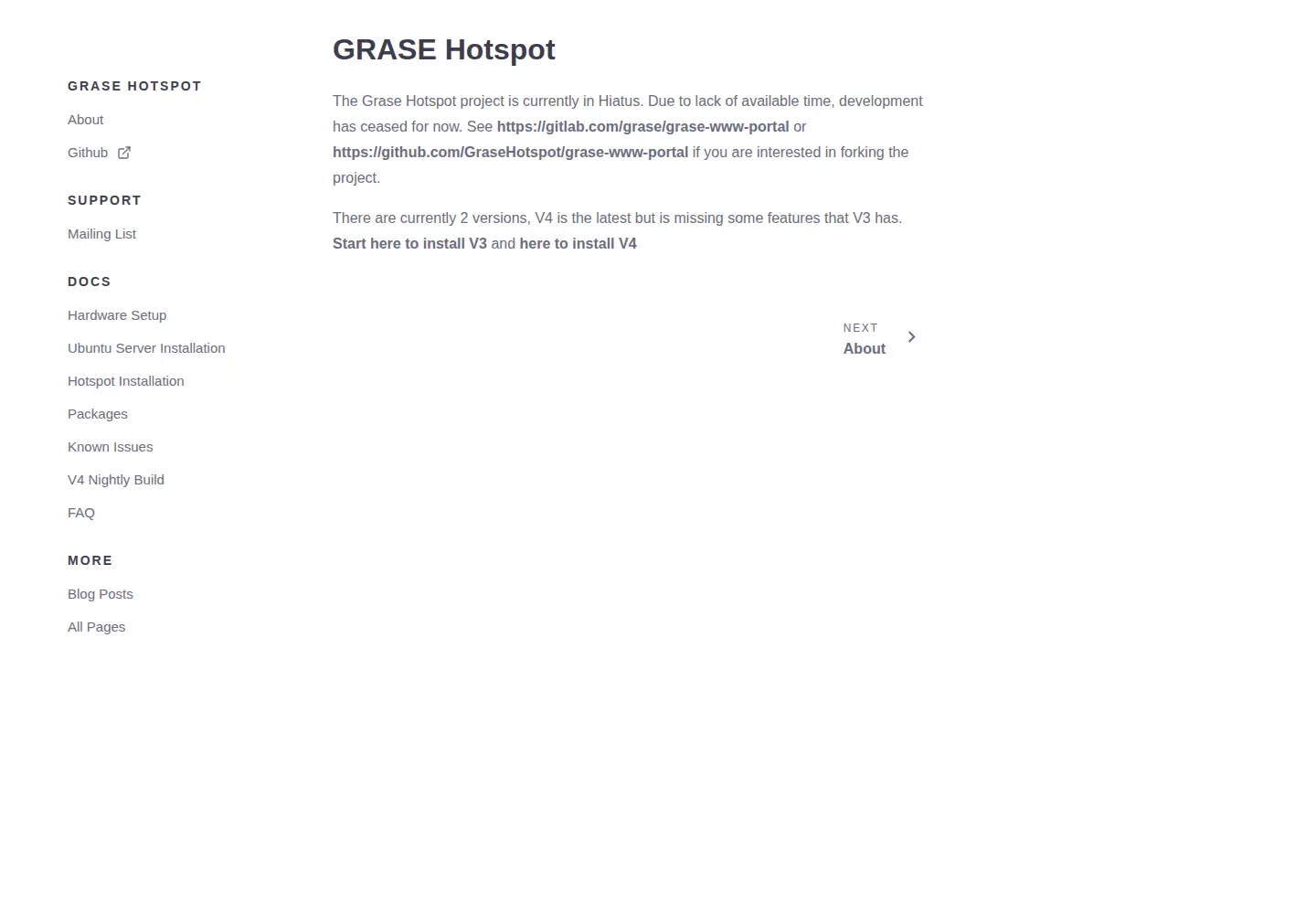 Screenshot of grasehotspot.org