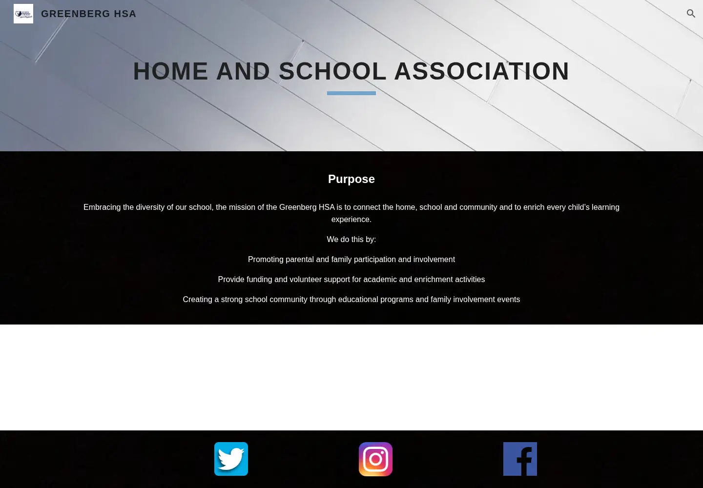Captured homepage of greenberghsa.org in the current scan