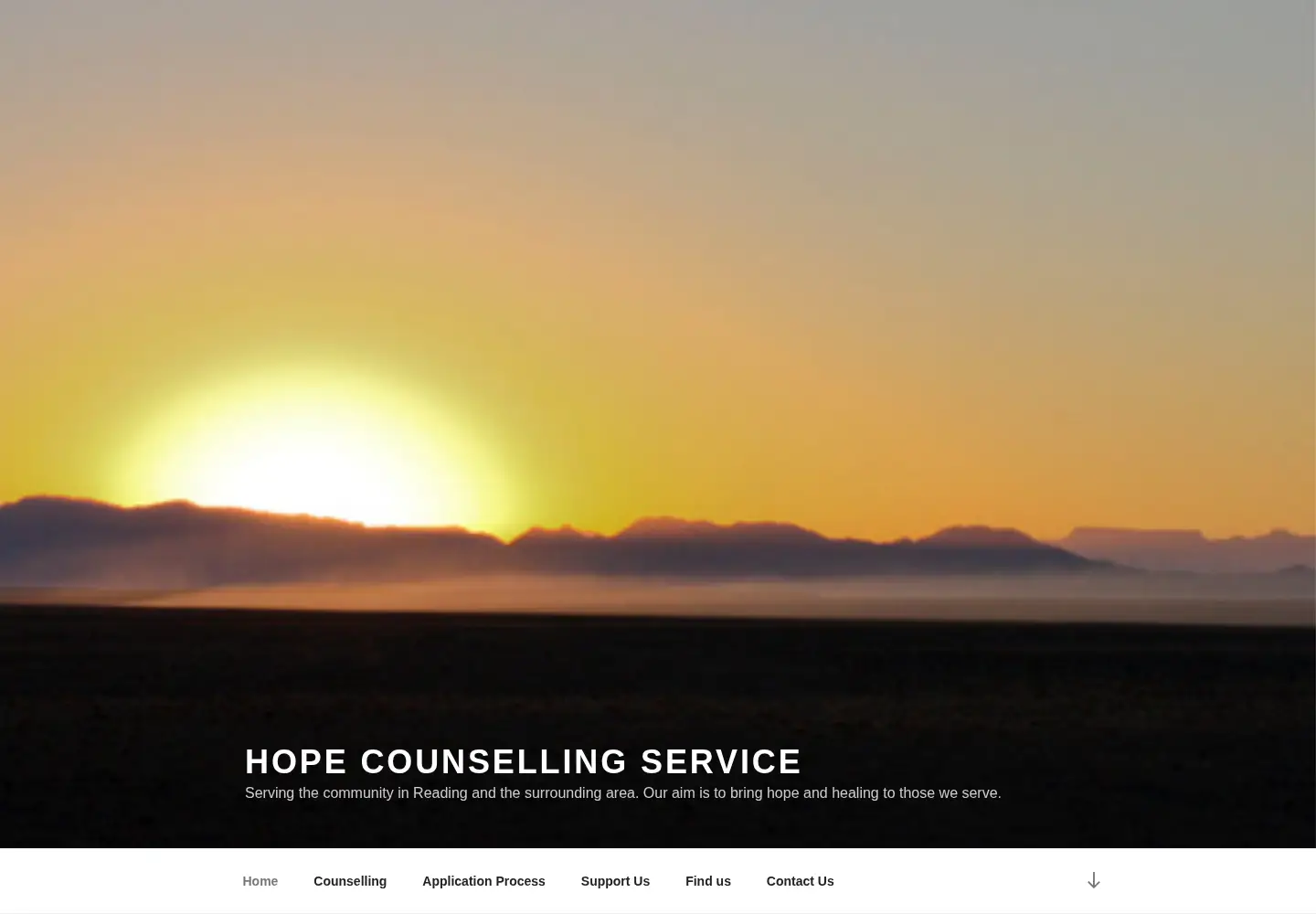 Captured homepage of hopecounselling.org in the current scan