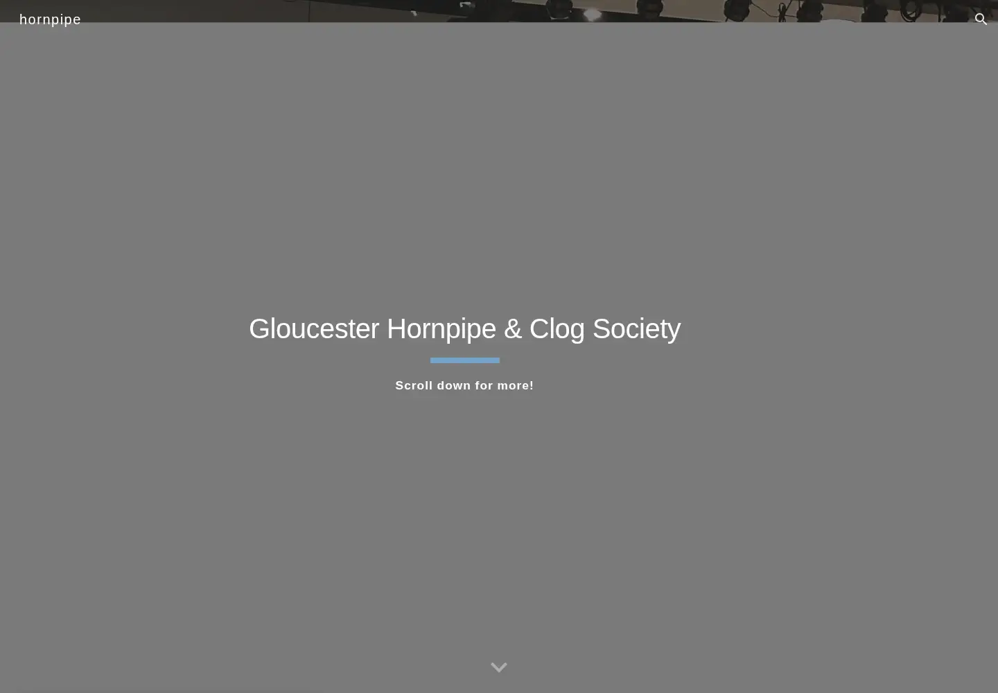 Captured homepage of hornpipe.org in the current scan