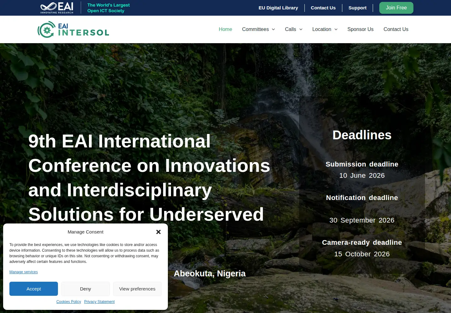 Screenshot of interdisciplinarysolutions.org