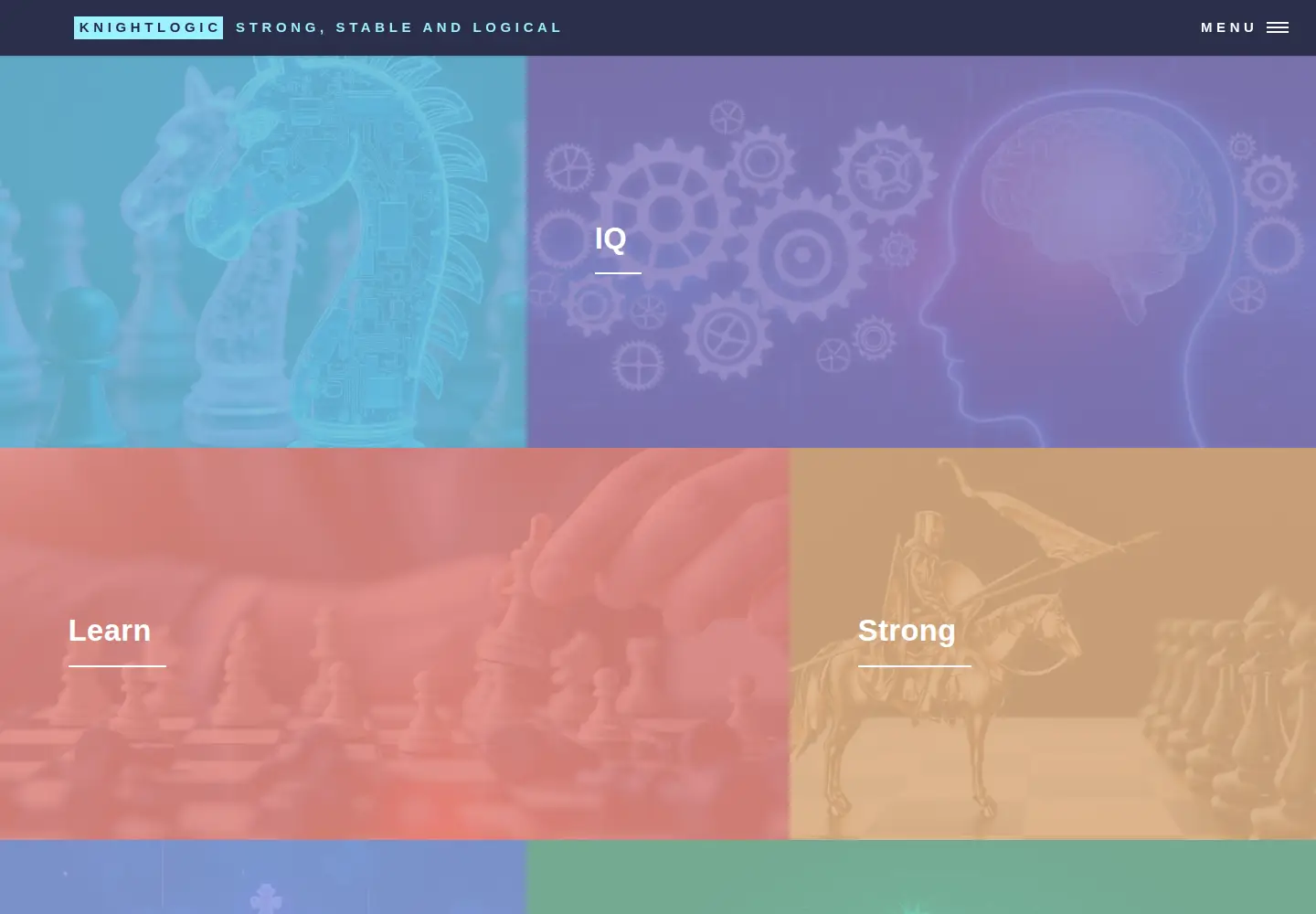 Captured homepage of knightlogic.org in the current scan