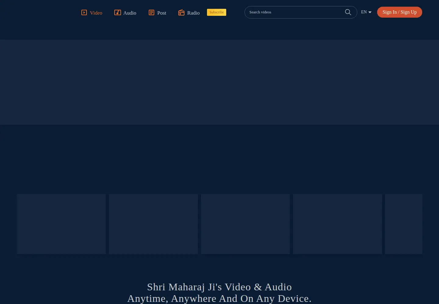 Screenshot of kripalunidhi.org