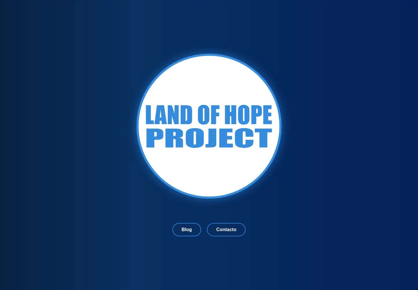 Captured homepage of landofhope.org in the current scan