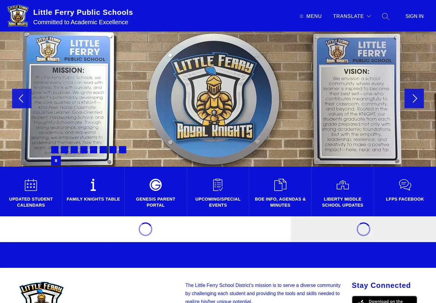 Screenshot of lfboe.org