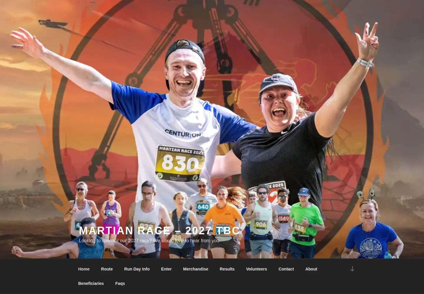 Screenshot of martianrace.org