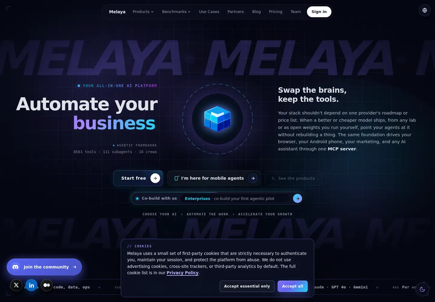 Screenshot of melaya.org