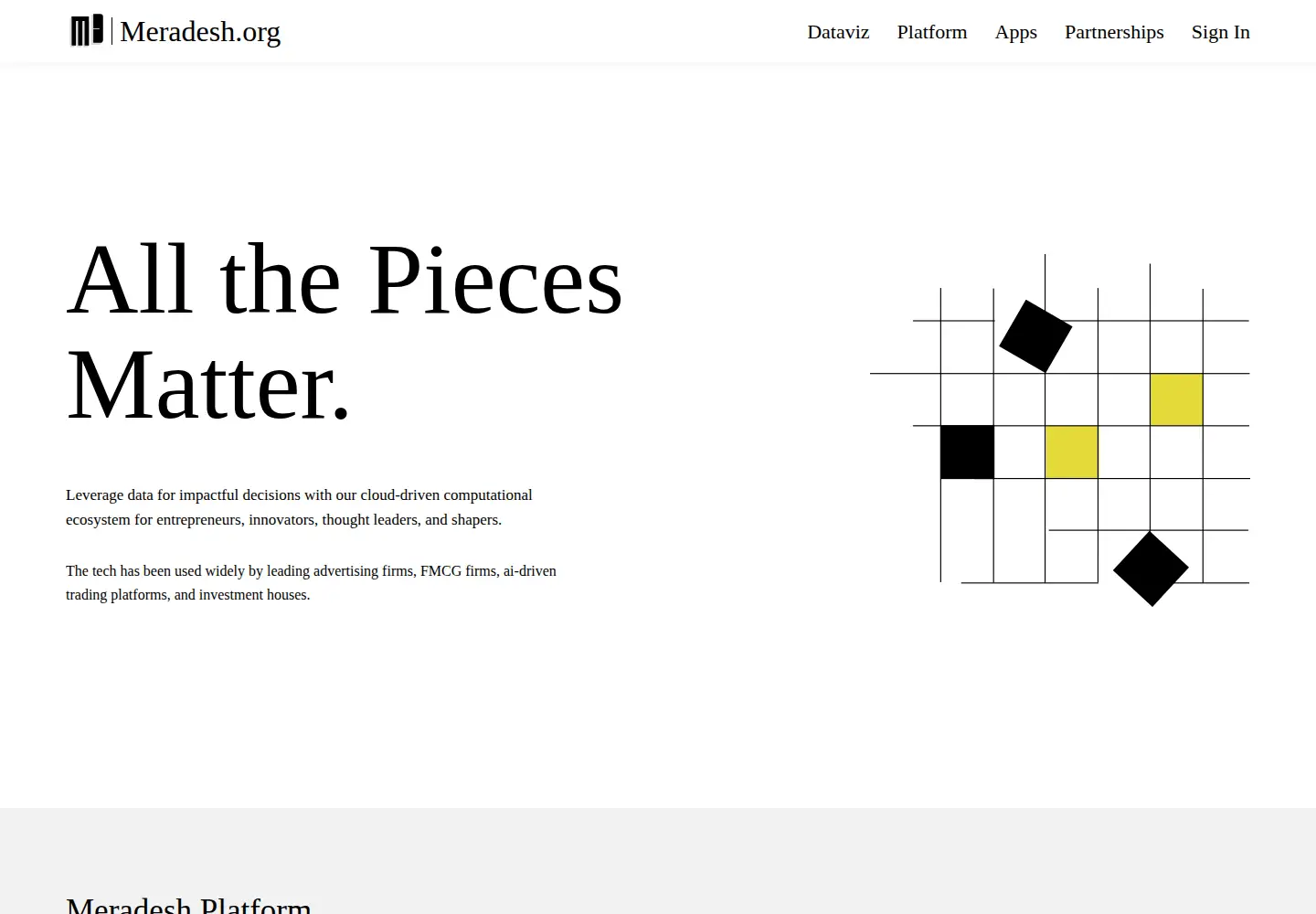 Screenshot of meradesh.org
